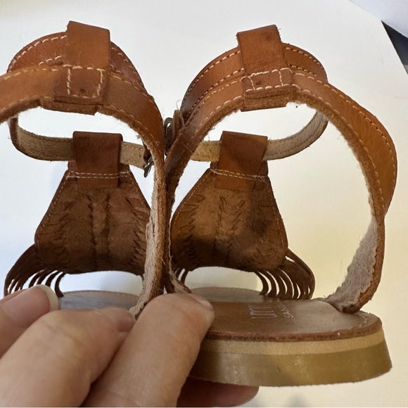 Leather Huarache Sandals Umma Sandals Chestnut size US 10 - Picture 2 of 11